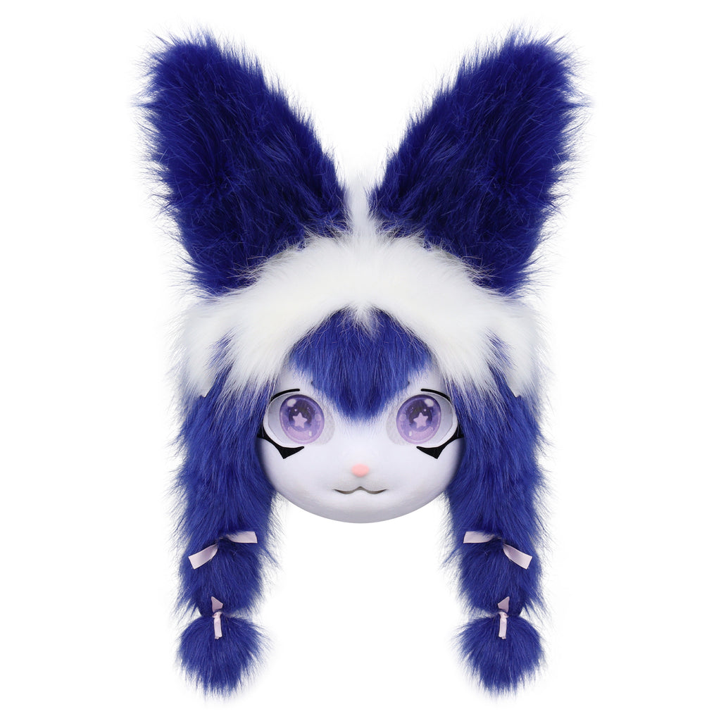 Plush Animal Head Mask Fursuit Headgear Furry Cosplay Masquerade Costume Accessories