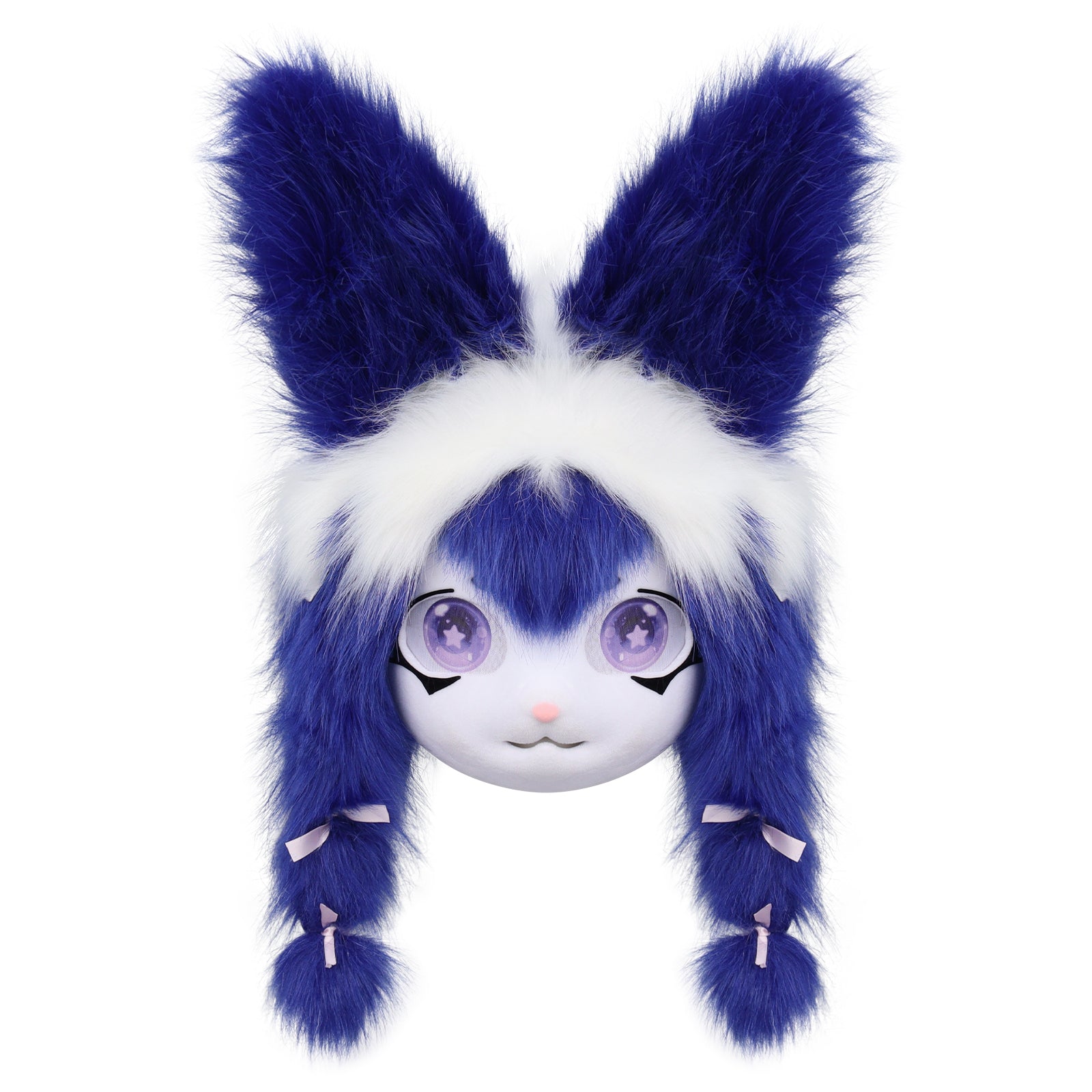 Plush Animal Head Mask Fursuit Headgear Furry Cosplay Masquerade Costume Accessories
