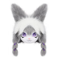 Plush Animal Head Mask Fursuit Headgear Furry Cosplay Masquerade Costume Accessories