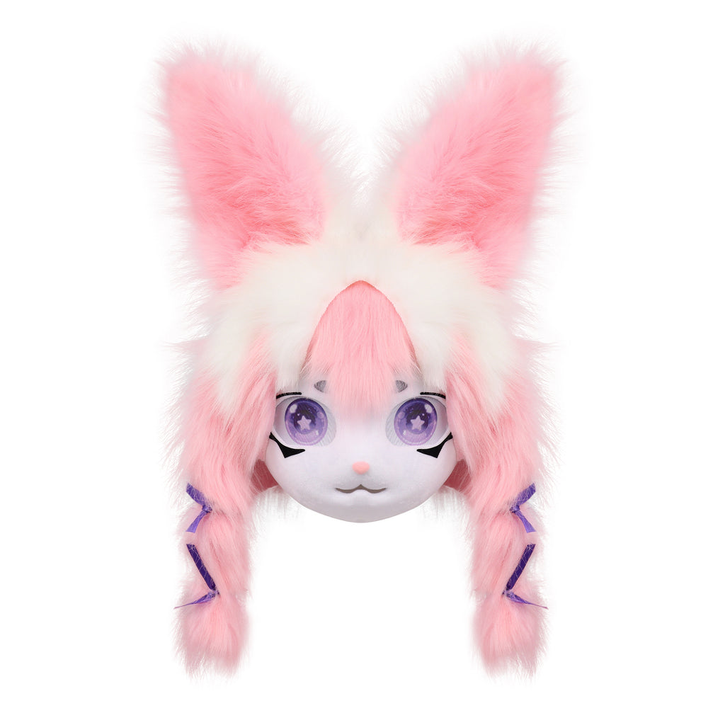 Plush Animal Head Mask Fursuit Headgear Furry Cosplay Masquerade Costume Accessories