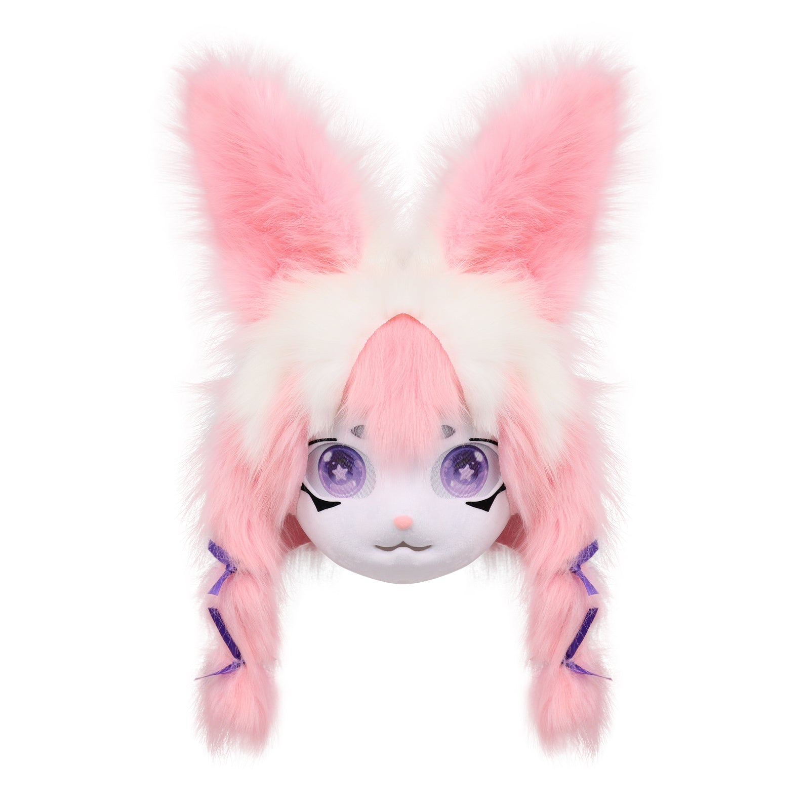Plush Animal Head Mask Fursuit Headgear Furry Cosplay Masquerade Costume Accessories