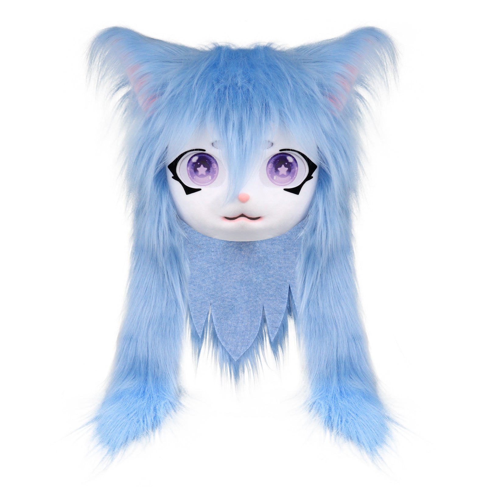 Cute Animal Cat Head Mask Soft Plush Fursuit for Halloween Cosplay Masquerade